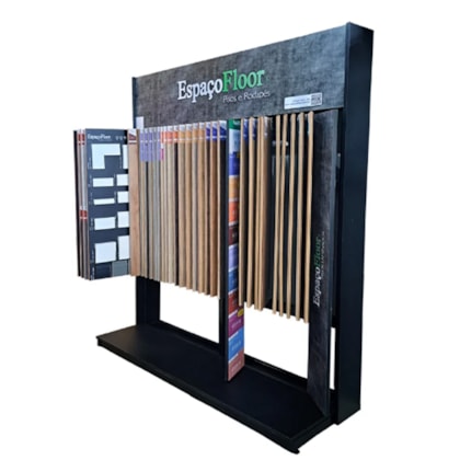 Expositor display pisos vinílicos e laminados EspaçoFloor