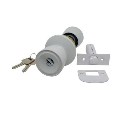 Fechadura naval botão-chave Vouga Branco