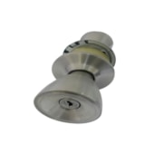 Fechadura naval EspaçoFix botão-chave p/ divisória cromada fosca