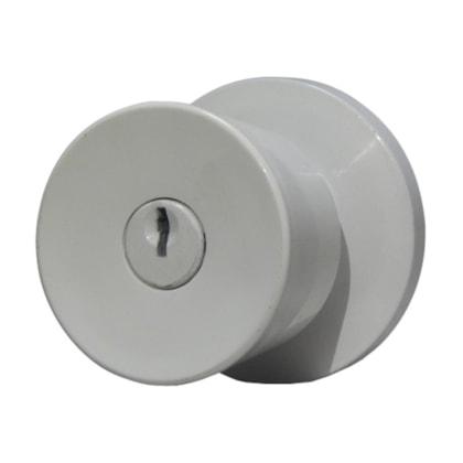 Fechadura naval Lockwell botão-chave p/ divisória 41416 branca