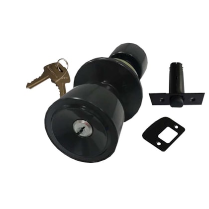 Fechadura naval Lockwell botão-chave p/ divisória 41410 preta