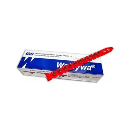 Ficapino calibre 27 Walsywa Walsywa vermelho caixa 100 unid