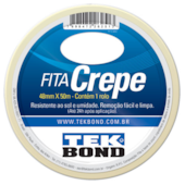 Fita adesiva crepe TekBond 48 mm rolo 50 m