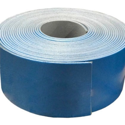 Fita banda acústica Drywall Unespuma UNE9010 cinza 90 mm rolo 10 m