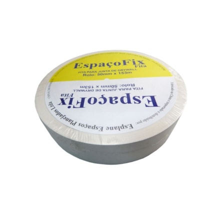 Fita de papel Drywall EspaçoFix 50 mm rolo 153 m