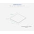 Forro de fibra mineral EspaçoForro E-Decore Square branco 12 x 625 x 625 mm