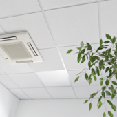 Forro de fibra mineral tegular EspaçoForro E-decore Austral branco 14 x 625 x 625mm caixa com 10 unid