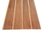 Forro de PVC em régua EspaçoForro Wood Slim novo castanho 7mm x 25cm x 3,95m