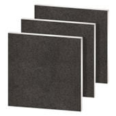 Forro mineral lay-in EspaçoForro E-Decore Cosmos Black preto 12 x 625 x 625 mm