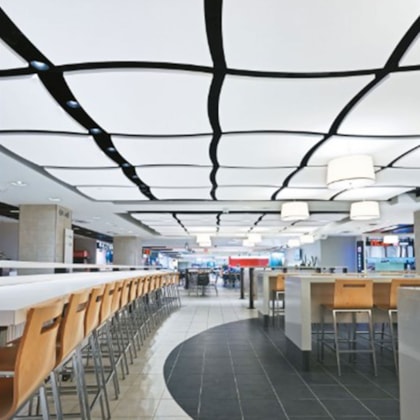 Forro soundscapes Armstrong Ceilings Convex Shapes branco 22 x 1220 x 1220 mm