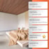 Forro vinílico em régua EspaçoForro Wood Nature cedro 8 x 250 x 3800 mm