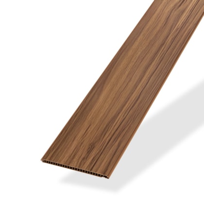 Forro vinílico em régua EspaçoForro Wood Nature nogueira 8 x 250 x 3800 mm
