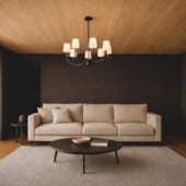 Forro vinílico em régua EspaçoForro Wood Nature nogueira 8 x 250 x 3800 mm