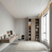 Forro vinílico em régua EspaçoForro Wood Nature snow 8 x 250 x 3800 mm