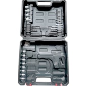 Furadeira de impacto EspaçoFix maleta com 27 peças 550W 127V Furadeira de impacto EspaçoFix maleta com 27 peças 550W 127V