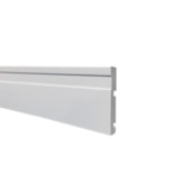 Guarnição e boiserie de poliestireno EspaçoFloor c/ friso branco 7cm x 15mm x 2,20m