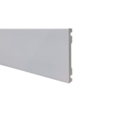 Guarnição e boiserie de poliestireno EspaçoFloor liso branco 10cm x 15mm x 2,20m Guarnição e boiserie de poliestireno EspaçoFloor liso branco 10cm x 15mm x 2,20m