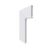 Guarnição e boiserie de poliestireno Poliestireno Santa Luzia Branco 13 x 70 x 2400 mm