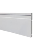 Guarnição e boiserie poliestireno frisado EspaçoFloor branco 100 x 15 x 2200 mm