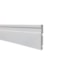 Guarnição e boiserie poliestireno frisado EspaçoFloor branco 70 x 15 x 2200 mm