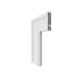 Guarnição e boiserie poliestireno frisado Santa Luzia 456 Branco 16 x 70 x 2400 mm