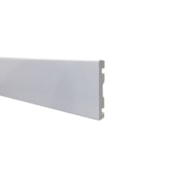 Guarnição e boiserie poliestireno liso EspaçoFloor branco 70 x 15 x 2200 mm