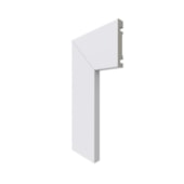 Guarnição e boiserie poliestireno liso Santa Luzia 451 Branco 13 x 70 x 2400 mm