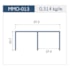 Guia superior para 2 portas MDF MMO 013 bronze 3000 mm