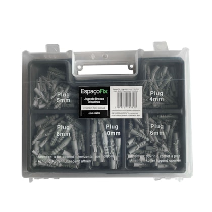 Jogo de brocas multimaterial EspaçoFix 300 pçs