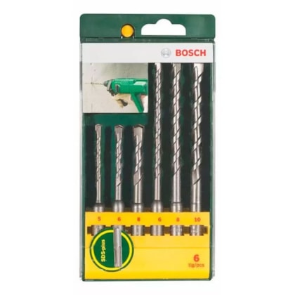 Jogo de brocas para concreto Bosch SDS Plus 6 pçs