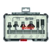 Kit de fresas para corte e acabamento Bosch 06 peças Kit de fresas para corte e acabamento Bosch 06 peças