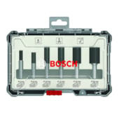 Kit de fresas retas Bosch Standard 06 peças