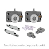 Kit deslizante de embutir para portas Joelini 45 kg