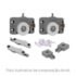 Kit deslizante de embutir para portas Joelini 45 kg