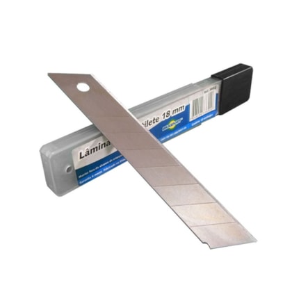 Lâmina estilete Hammer - Brasfort 18 mm pacote 10 unid