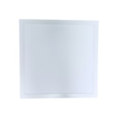 Luminária LED Plafon embutir EspaçoLux quadrada luz amarela 30W 3000K 400 mm
