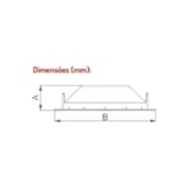 Luminária LED Plafon embutir Intral Tondo 185 mm