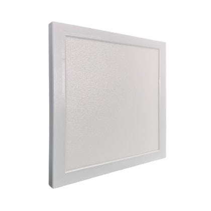 Luminária LED Plafon sobrepor EspaçoLux quadrada luz amarela 30W 3000K 400 mm