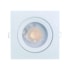 Luminária LED Spot embutir EspaçoLux quadrada luz amarela 9W 3000K 140 mm