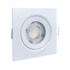 Luminária LED Spot embutir EspaçoLux quadrado luz amarela 5W 3000k 90mm