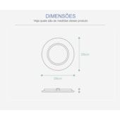 Luminária LED Spot embutir EspaçoLux redonda luz branca 5W 6500K 90 mm