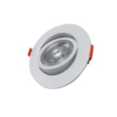 Luminária LED Spot embutir EspaçoLux redonda luz branca 7W 6500K 113 mm