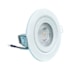 Luminária LED Spot embutir EspaçoLux redondo luz amarela 5W 3000k 90mm