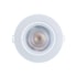 Luminária LED Spot embutir EspaçoLux redondo luz amarela 7W 3000k 113mm