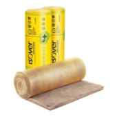 Manta lã de vidro para drywall para corte Isover Wallfelt Pop4+ 1,2 m rolo 12,50 m