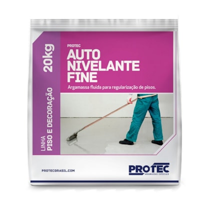 Massa contrapiso Autonivelante Protec Cinza 20kg