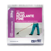 Massa para contrapiso autonivelante Protec Fine cinza 20 kg