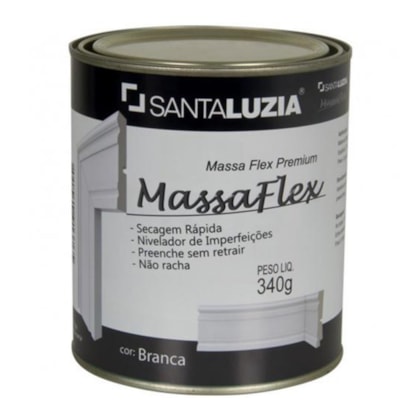 Massa premium acabamento Santa Luzia Branco 340 g