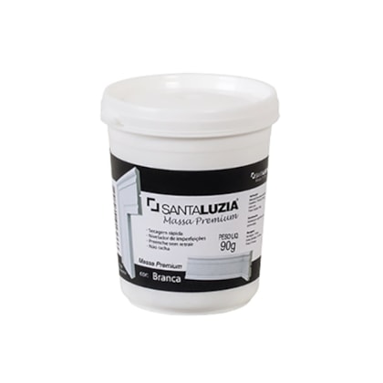 Massa premium acabamento Santa Luzia branco 90 g