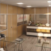 Painel para divisória Eucatex Madeira Eucaplac Uv teka milano 35 x 1200 x 2110 mm